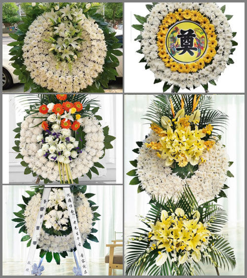 山东济宁微山县韩庄镇南马山村花圈速递